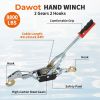 Winch Ratchet Tool, Gear Power Puller,Pulling Boat Marine,Heavy Duty Cable Come Along Tool,Automotive Hoist Winch Puller